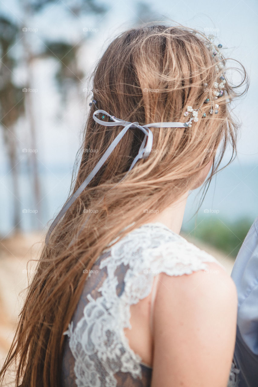 bride's hair