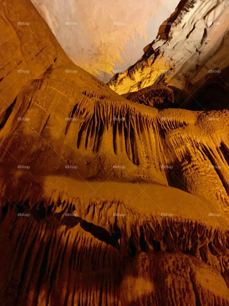 The frozen Niagara inside mammoth cave