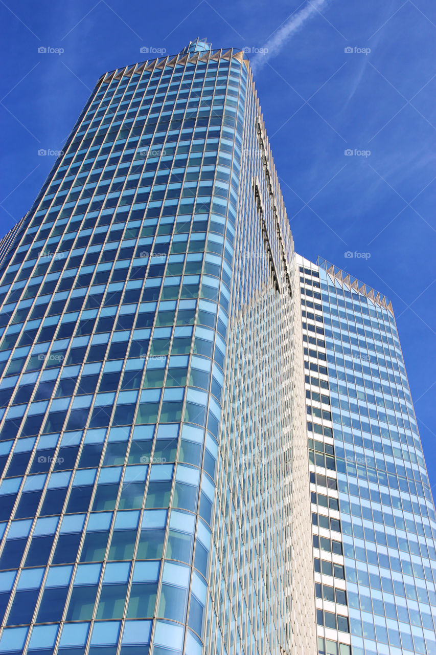 Light blue skyscraper,Le Defence.Paris