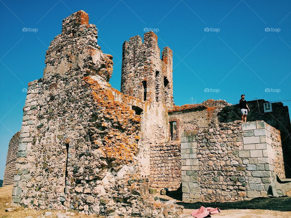Ruins of a castle in Portuguese region Alentejo 