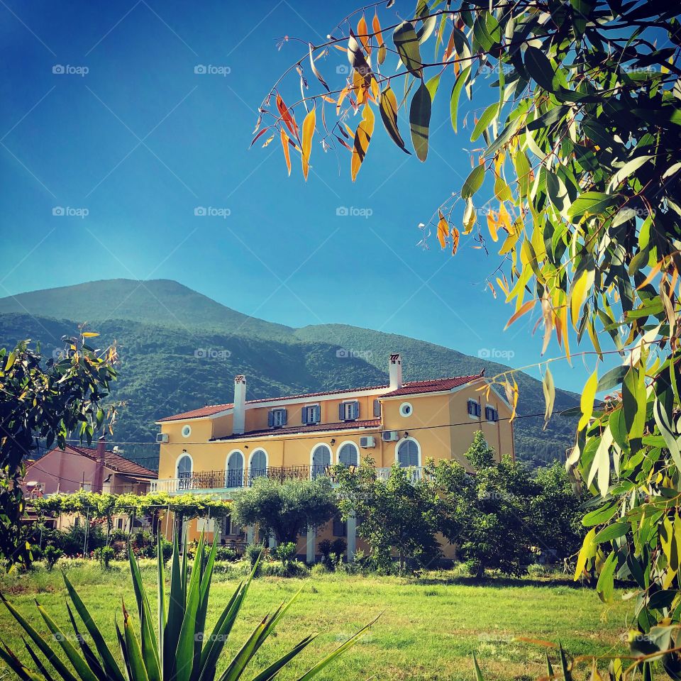 This amazing villa is one of many on the ancient harbor town of Sami on the Ionian island of kefalonia. Wouldn’t you love to stay here?