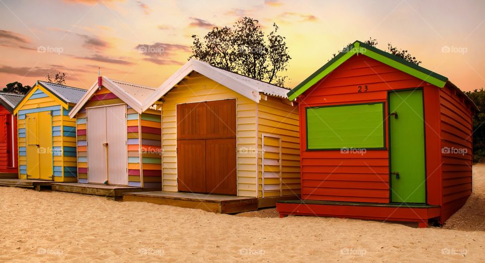 Beach Bathing Boxes