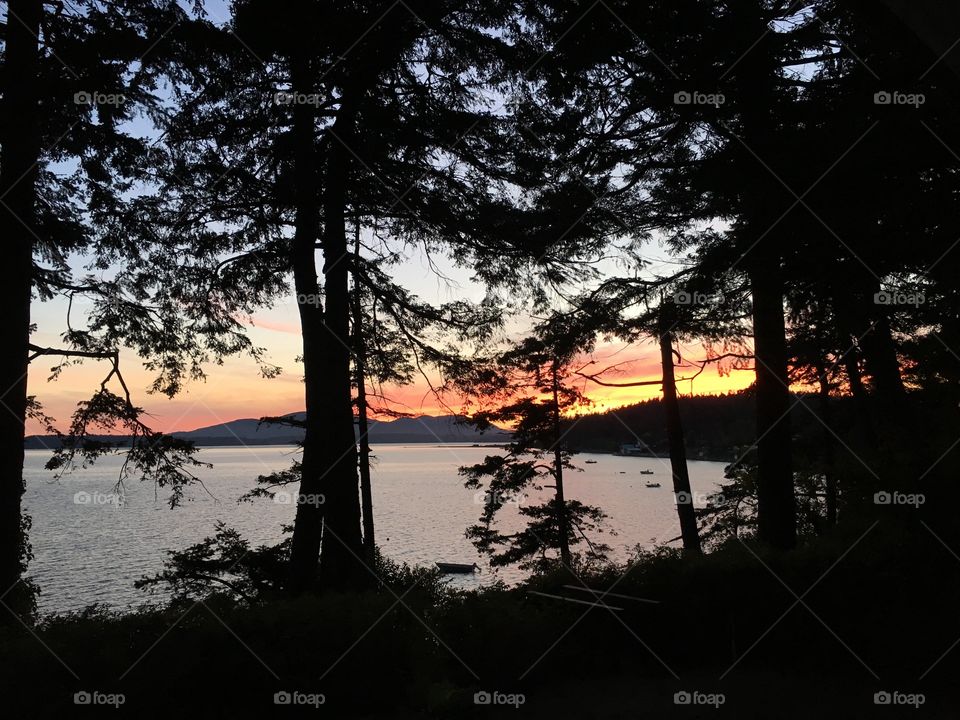 Sunset on Samish 1