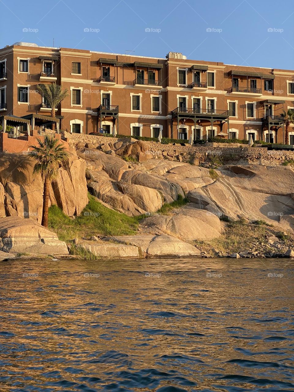 Hotel on a rock 