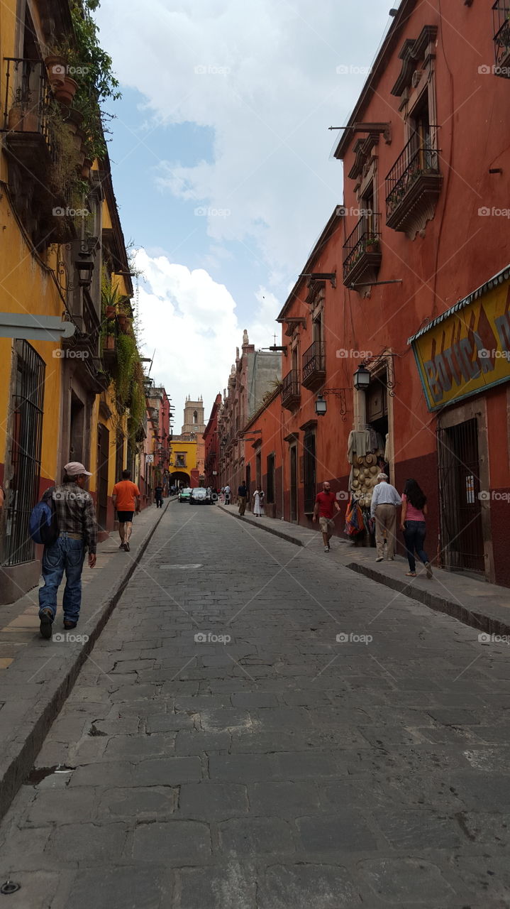 Street, City, Town, Architecture, Pavement