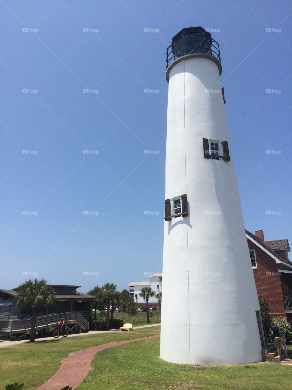 Lighthouse in Saint George island Florida. 