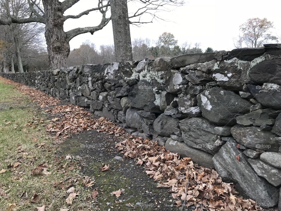 New England stone wall