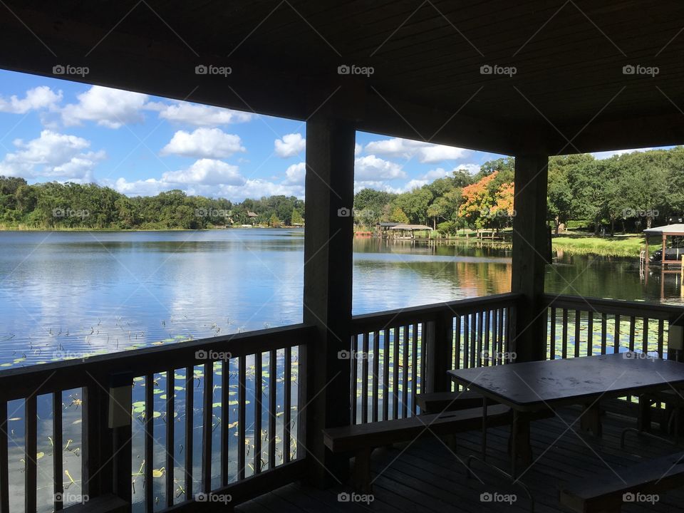 Gazebo on the lake