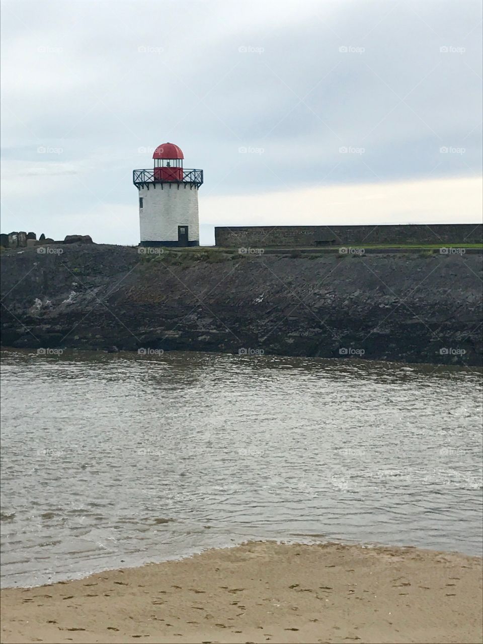Lighthouse, Water, Beach, Seashore, Sea