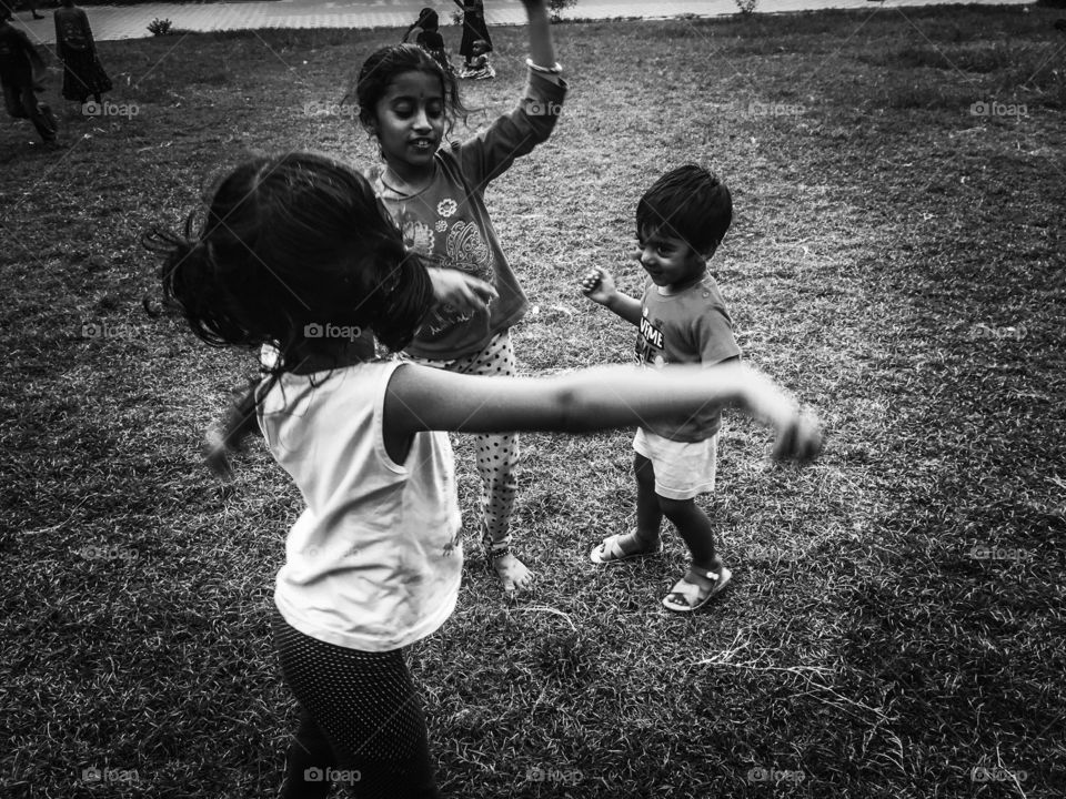 Kids enjoying in park 