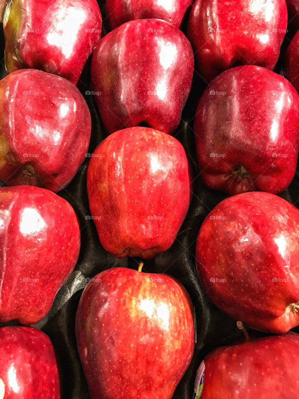 Full frame shot of red apples