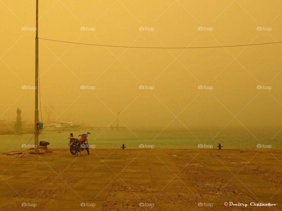 Sandstorm. Egypt. Hurghada.