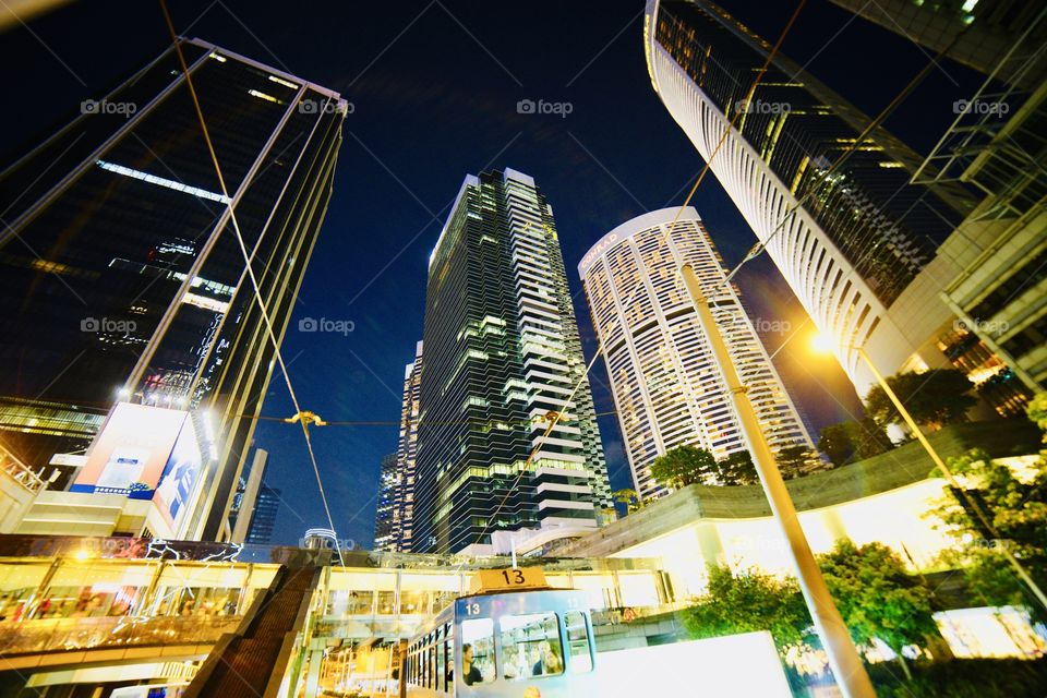 hong kong night view