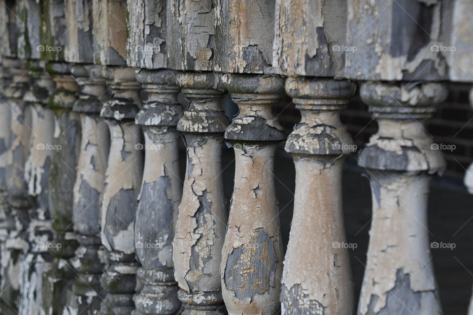 View of a old railing