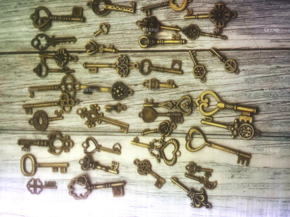 Photograph of antique keys