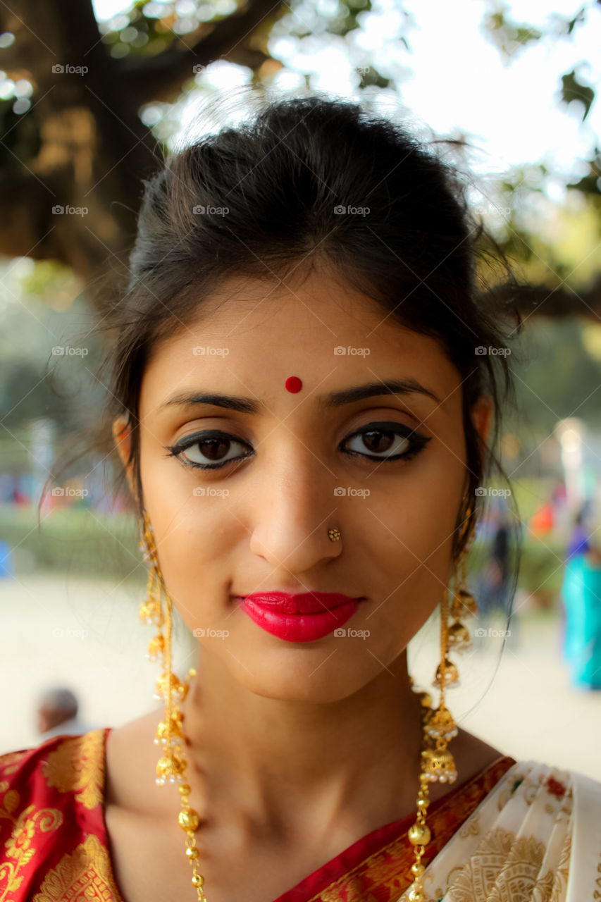 Indian Bengali Women in Traditional Wearing
Kolkata
India