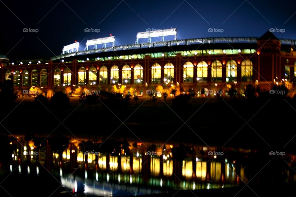 Baseball Stadium Reflection