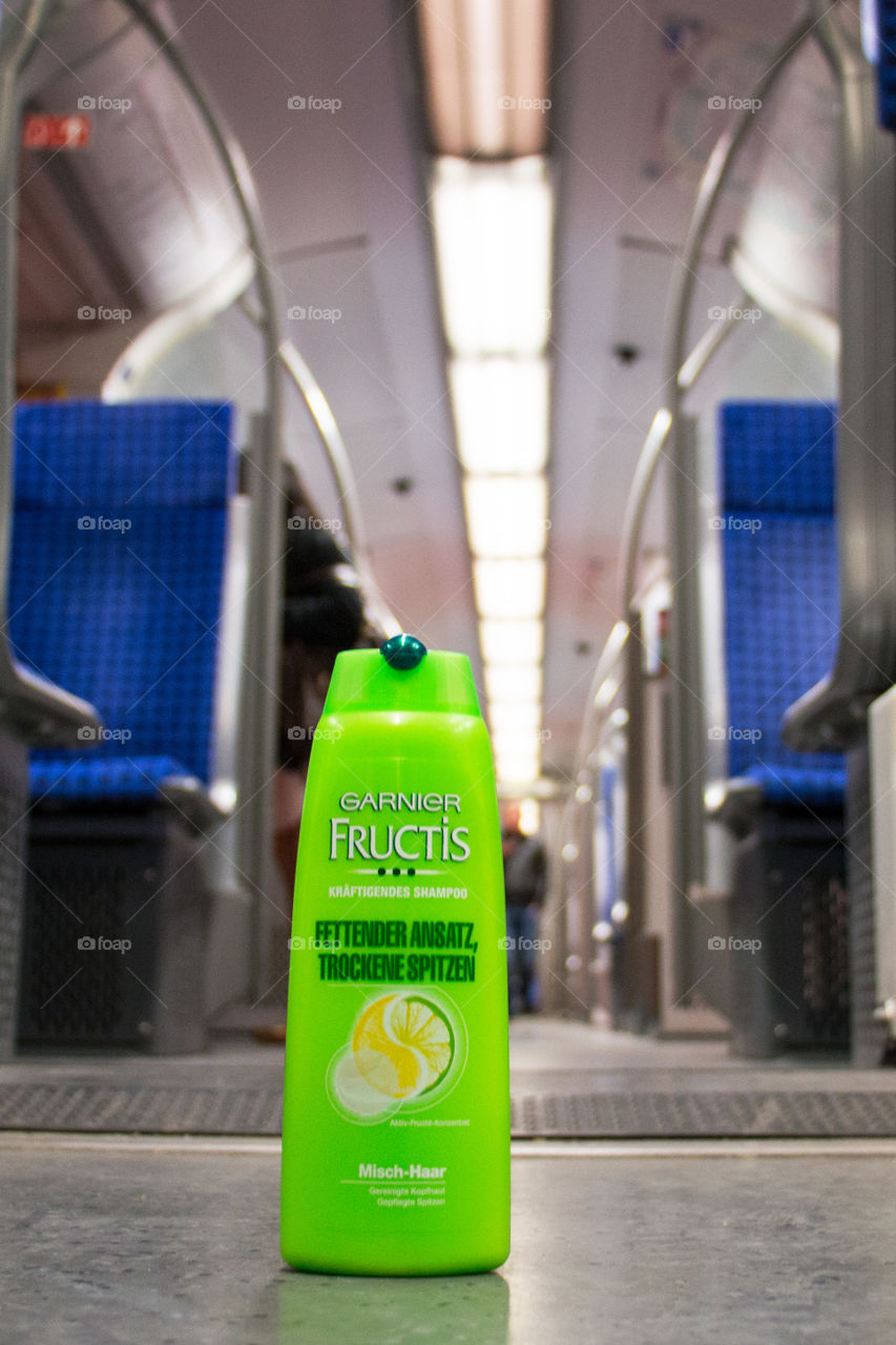 Garnier in the train 