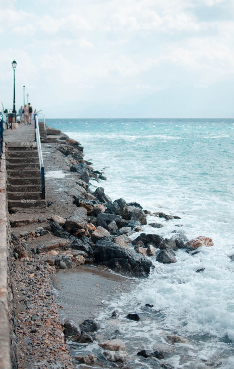 Cretan sea. October Cretan sea