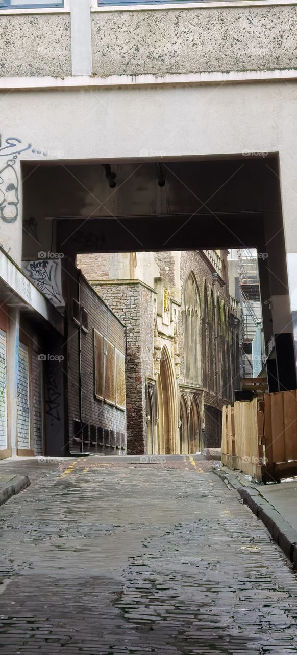 esquina de entrada ampliada con zoom