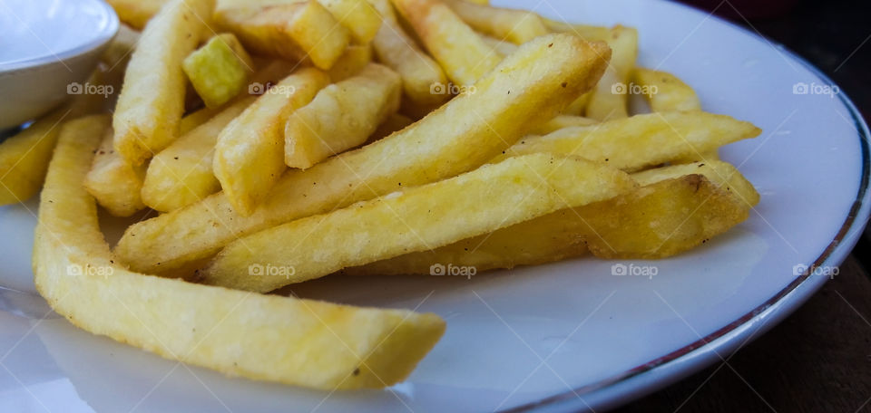 French fries in the afternoon