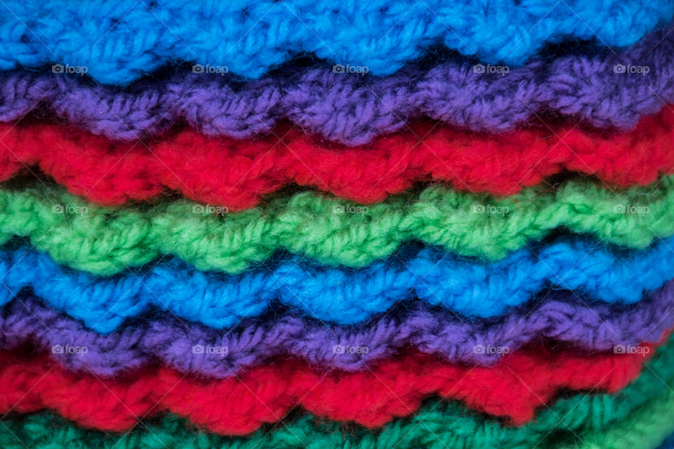 Colorful knitted texture 