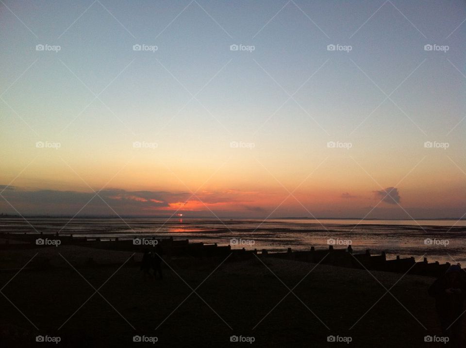 Sunset over Whitstable  