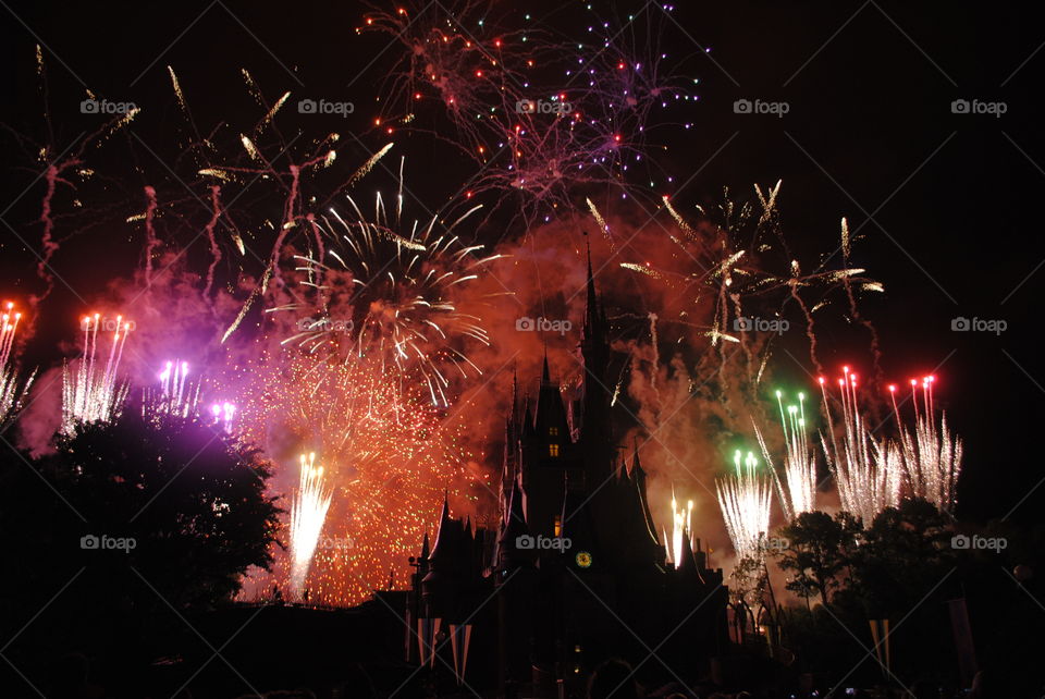 Magic kingdom fireworks