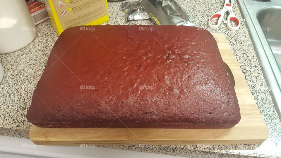 Red velvet sheet cake