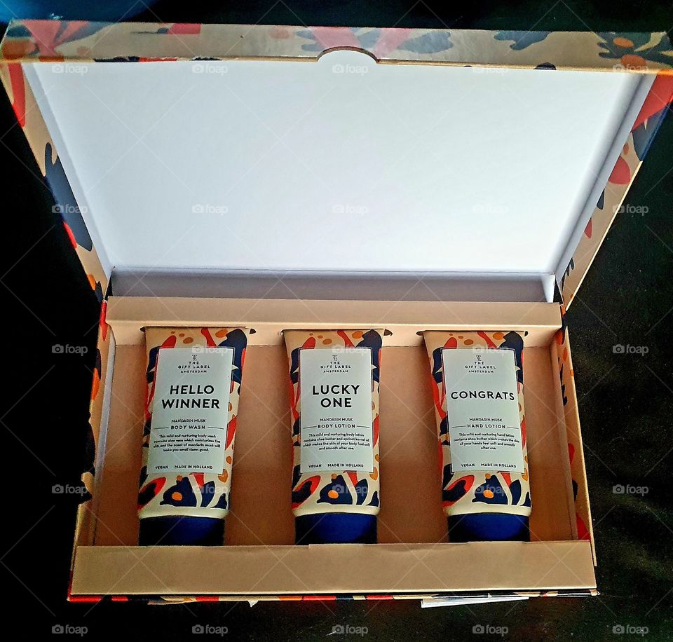 Prize won zip code lottery body care.