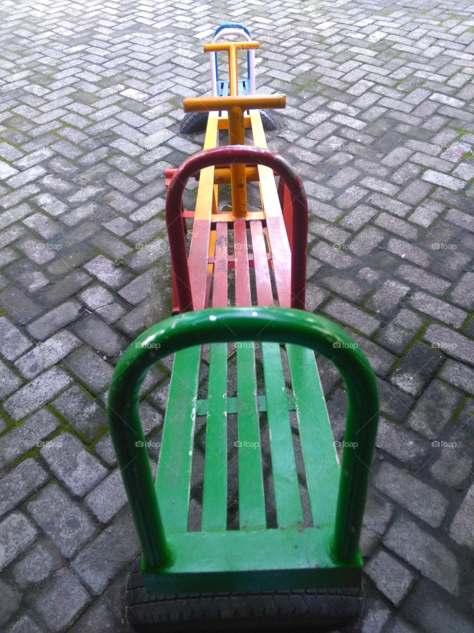 Seesaw in the playground