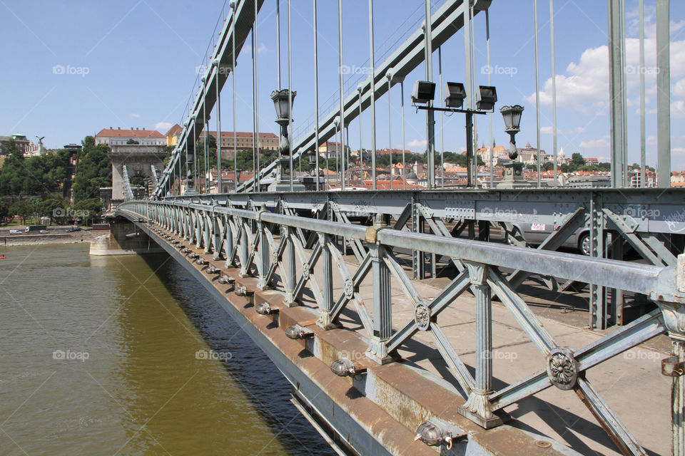 Bridge, Water, Steel, Transportation System, No Person