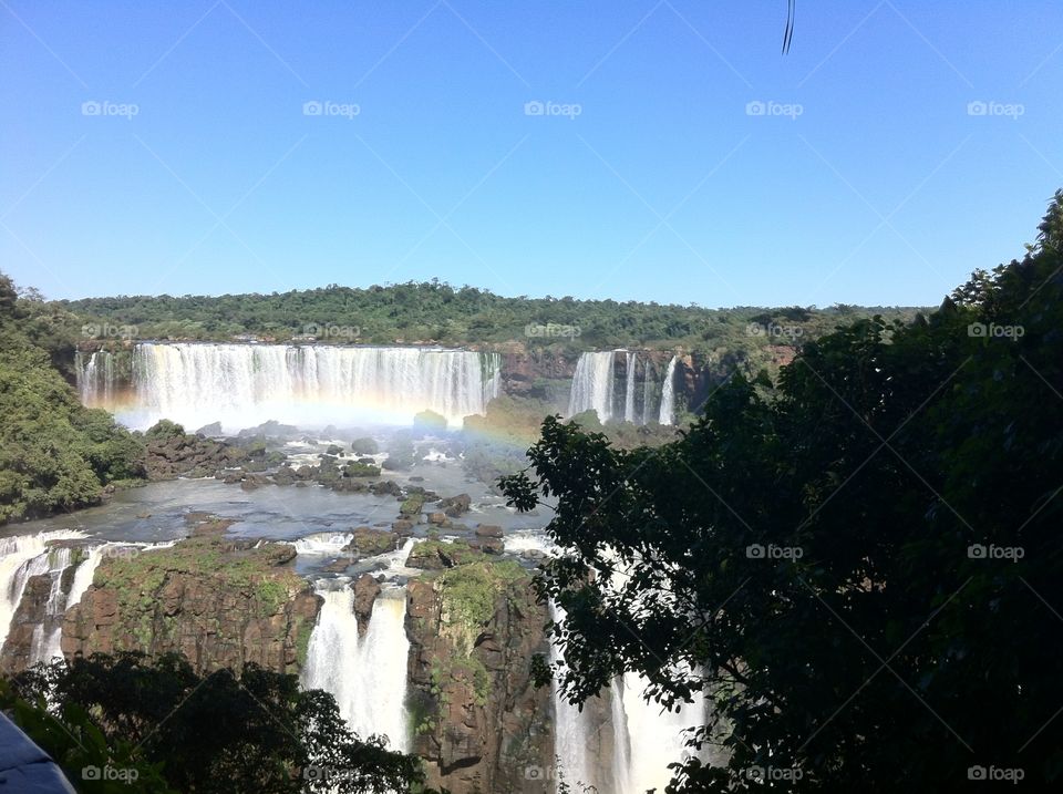 Cataratas de foz de Iguacu. Paraná. Brasil. Maravilha da natureza. 