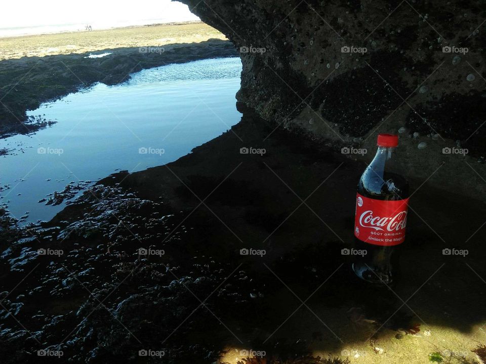 delicious bottle of fresh coca cola.