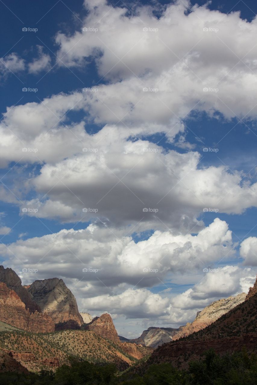 Clouds over Zion National Park 