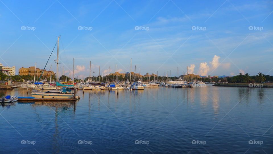 Marina boat dock