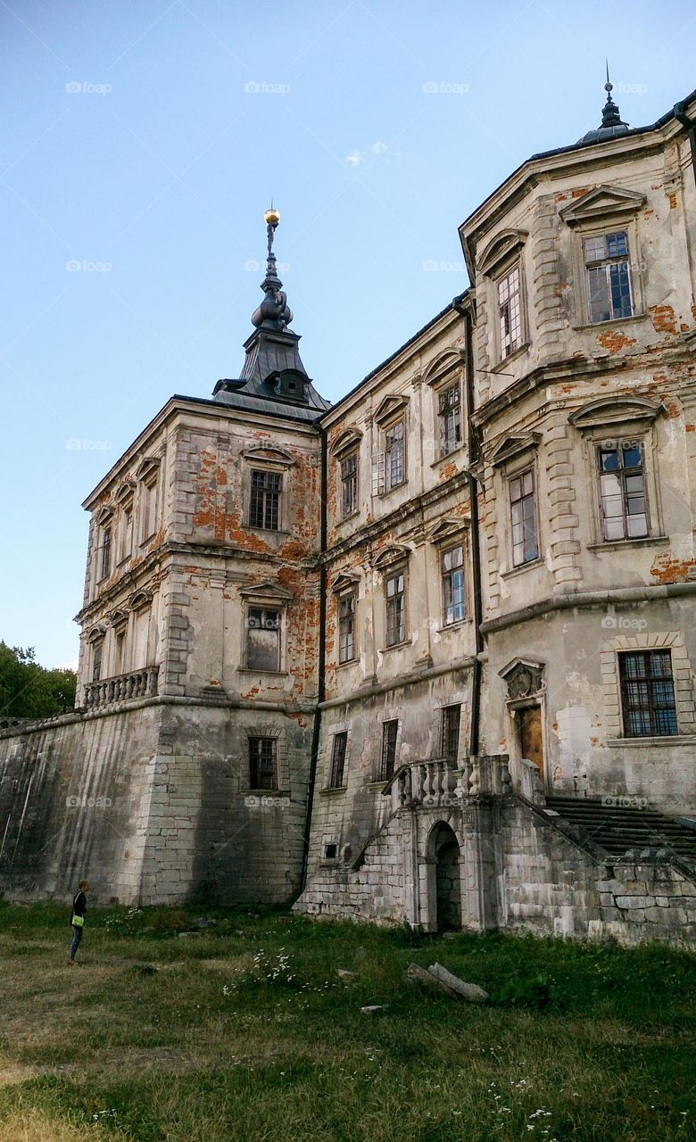 An ancient castle, traveling, Ukraine 