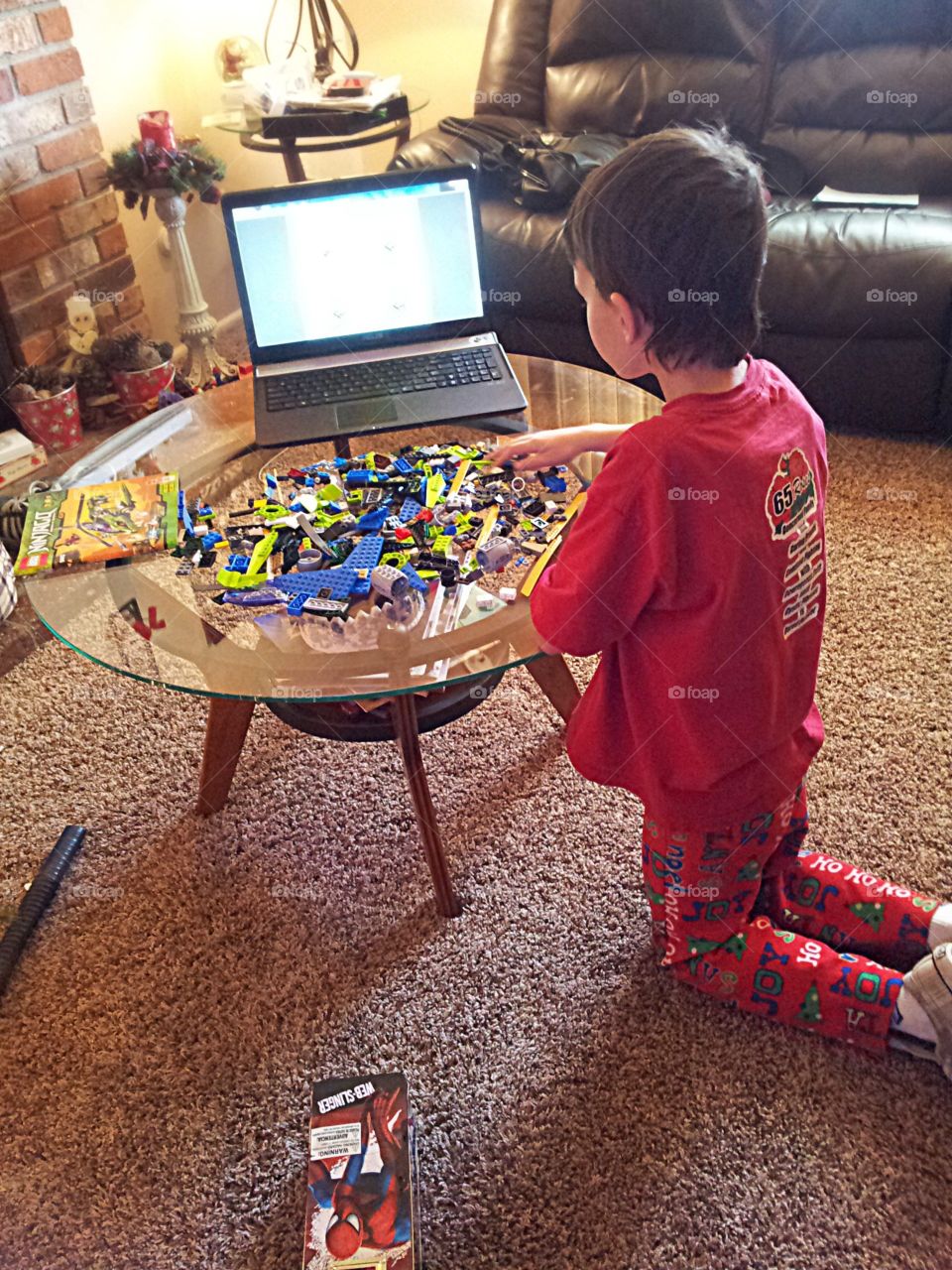 builder. son with Cystic fibrosis home sick.  we discovered building instructions on Lego.com
