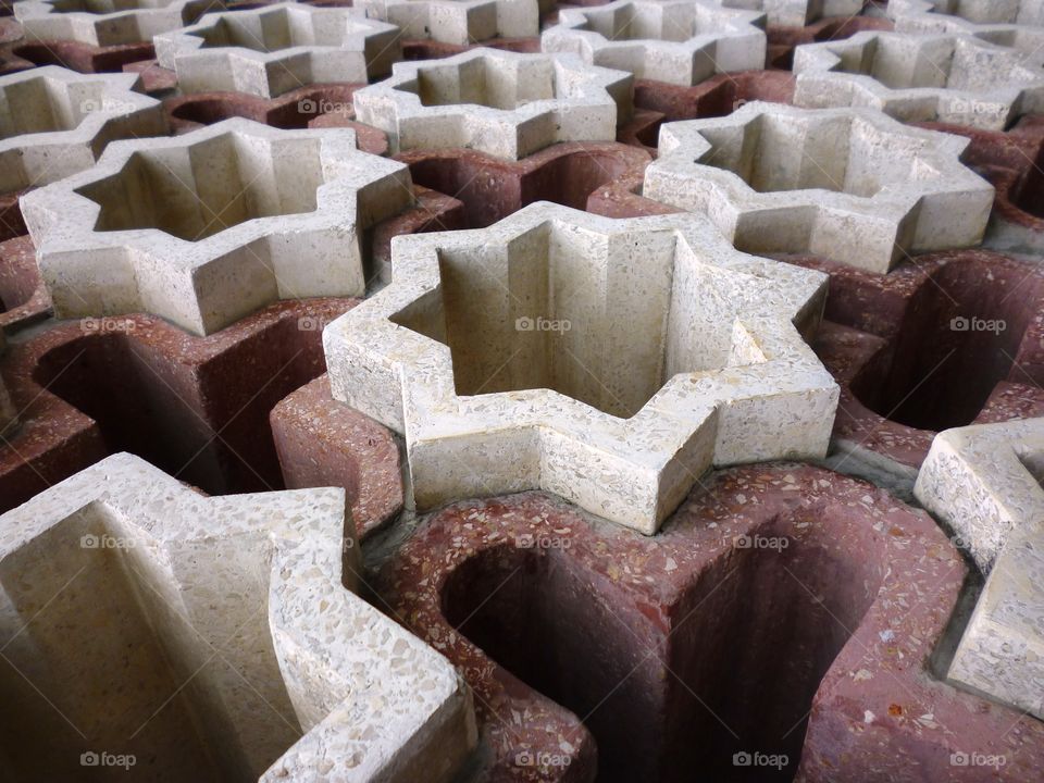 wall design of soekarno tomb in blitar, east java