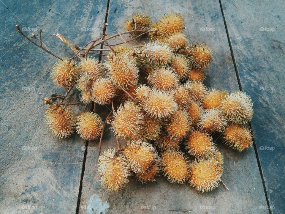 Philippine fruit “Rambotan”.