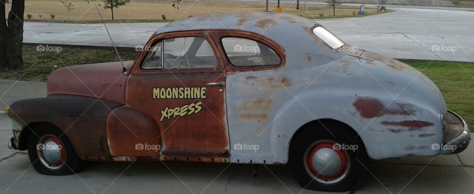 Rusty Moonshine. along TX highway