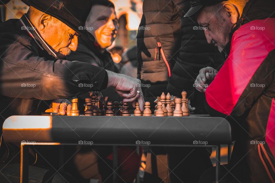 A game of chess at dawn