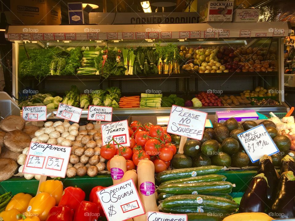 Market Fresh Vegetables, Pike Place Market