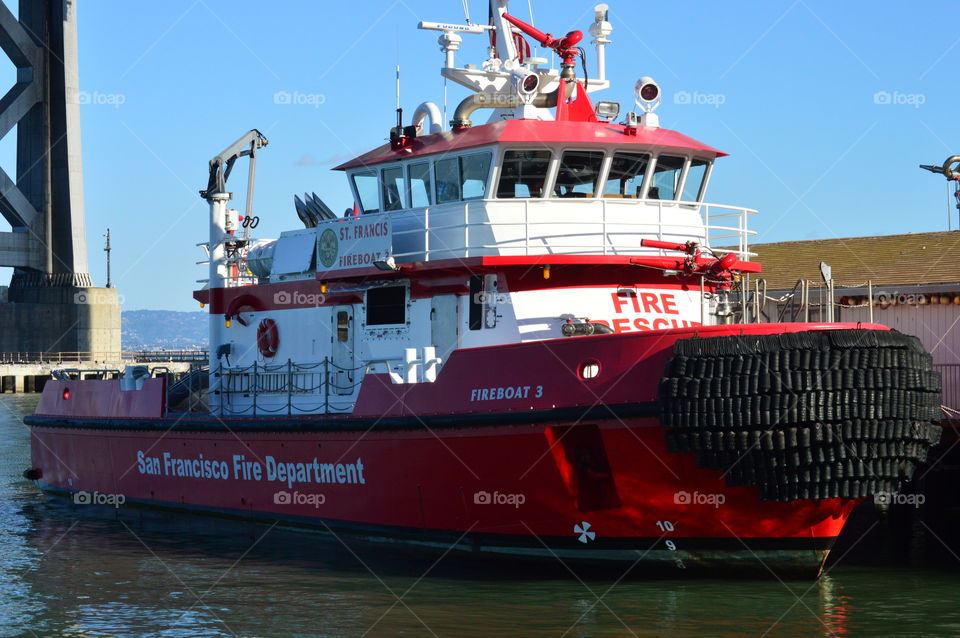 Fire and Rescue boat. 