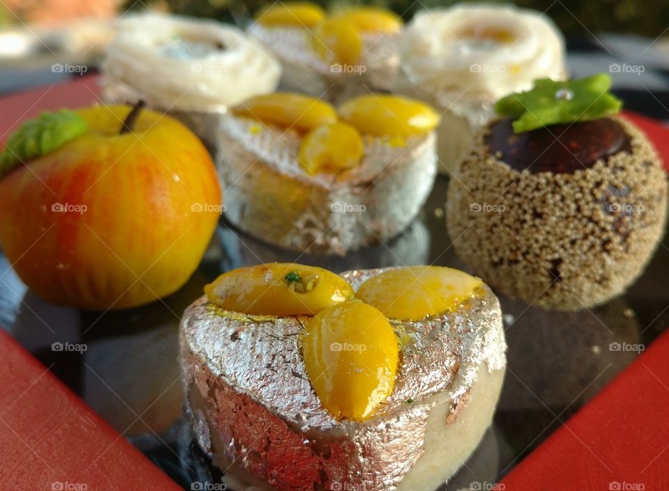 Sweet box with different type of sweets