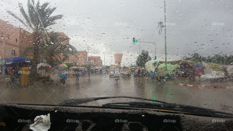 Rain in Morocco
