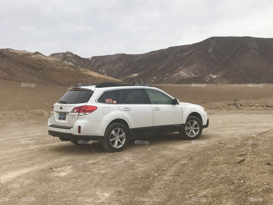 Subaru in the desert 