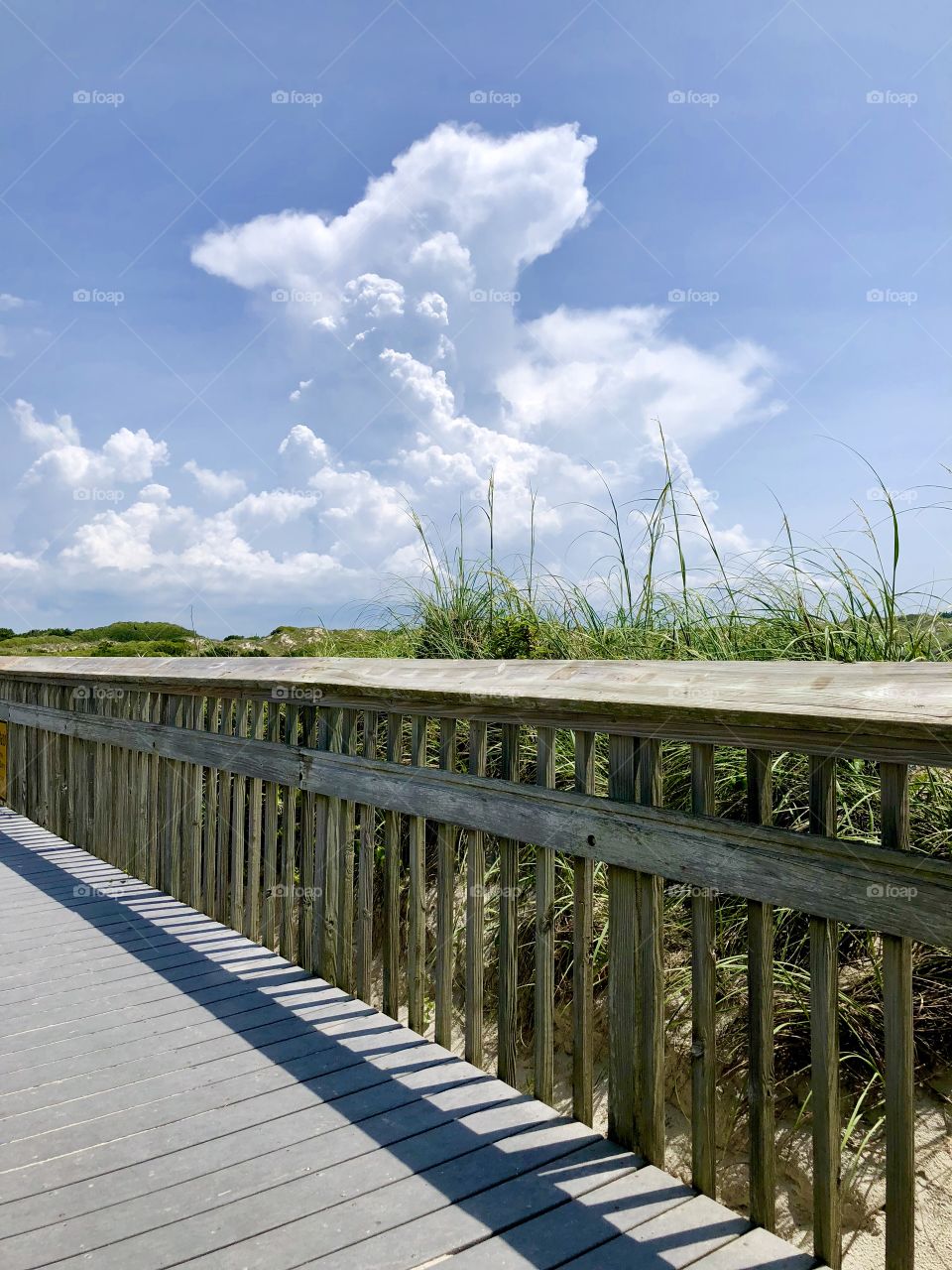 Clouds over the walkway