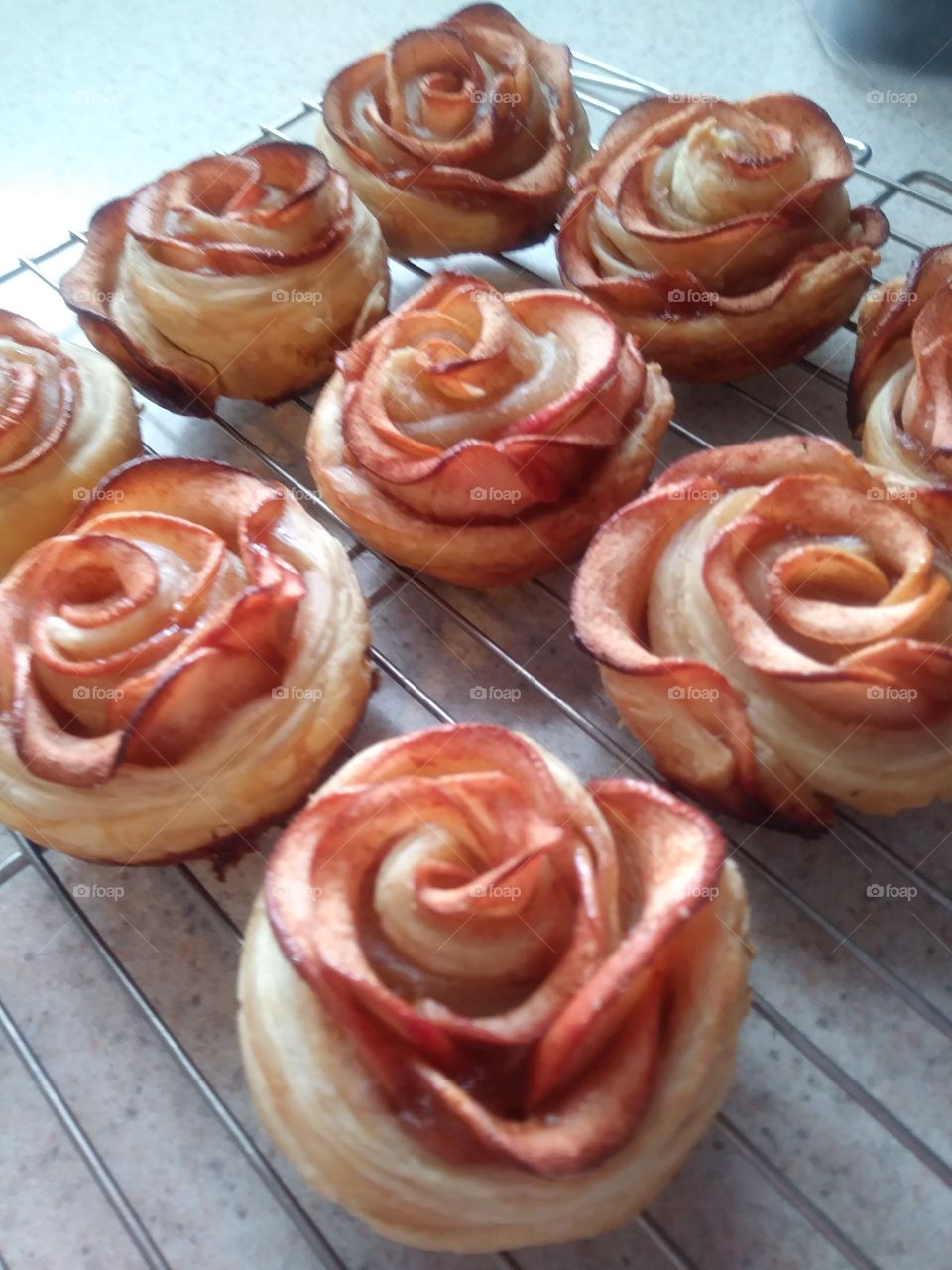 Apple rose tartlets