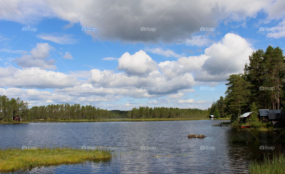 Summer lake, Sweden.